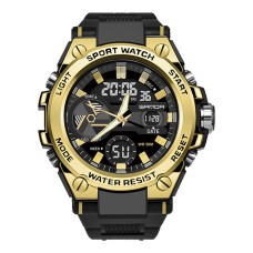 Годинник наручний Sanda 3311 Black-Gold