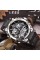 Годинник наручний Sanda 6024 Black-Silver