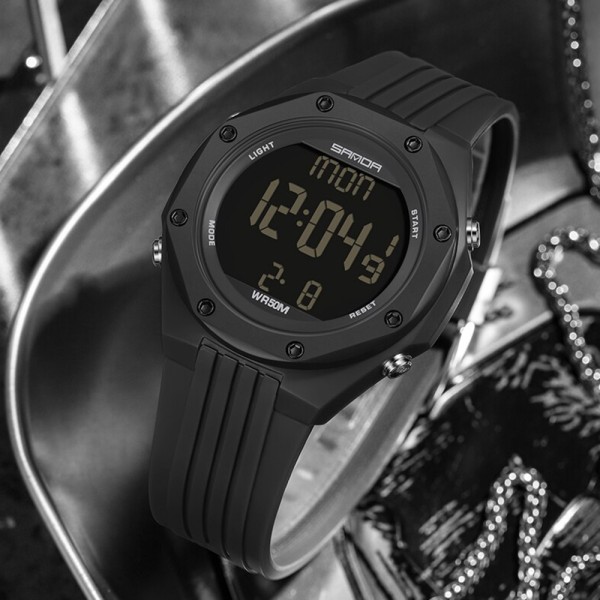 Годинник наручний Sanda 6093 All Black