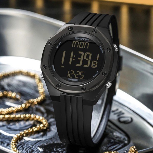Годинник наручний Sanda 6093 All Black