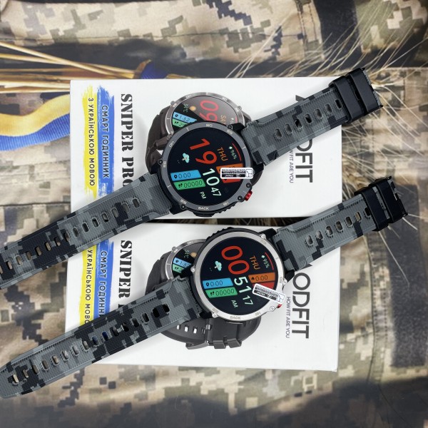Смарт-годинник Modfit Sniper Pro All Black 41 мм.