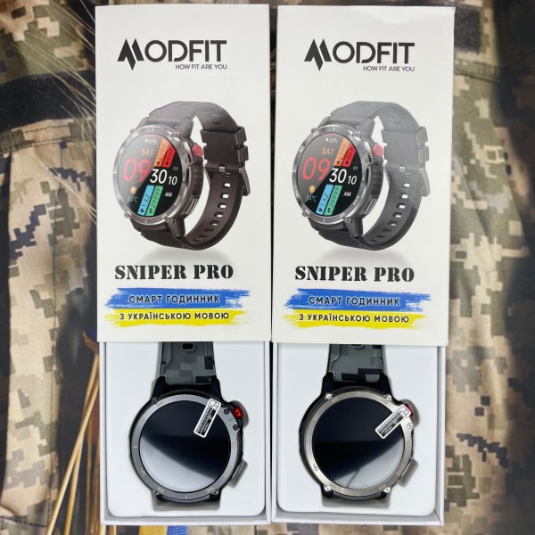 Смарт-годинник Modfit Sniper Pro All Black 41 мм.