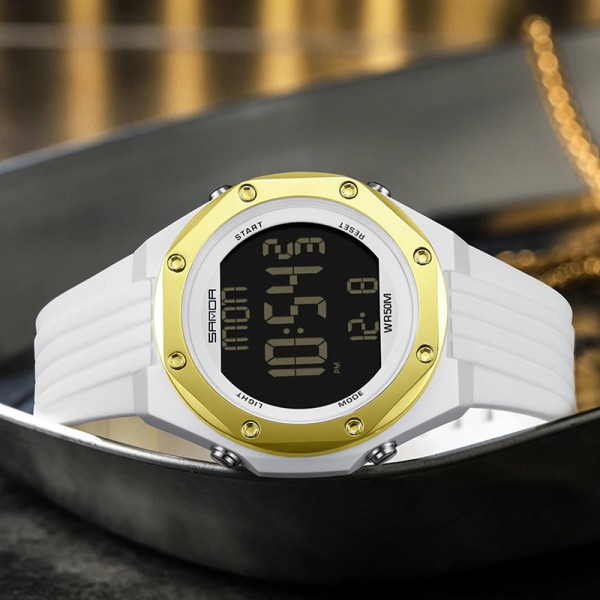Годинник наручний Sanda 6093 White-Gold