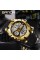 Годинник наручний Sanda 6015 Black-Gold
