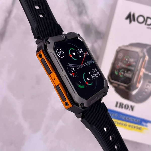 Смарт-годинник Modfit Iron Black-Orange