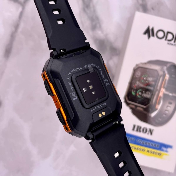 Смарт-годинник Modfit Iron Black-Orange