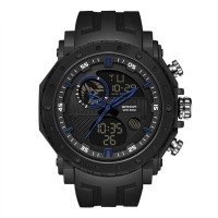 Годинник наручний Sanda 6012 Black-Blue