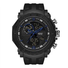 Годинник наручний Sanda 6012 Black-Blue