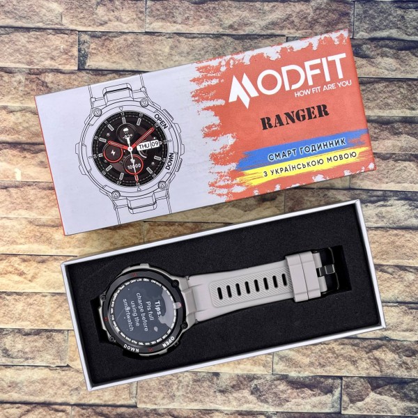 Смарт-годинник Modfit Ranger Grey 36 мм.