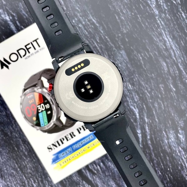 Смарт-годинник Modfit Sniper Pro Black-Silver 41 мм.