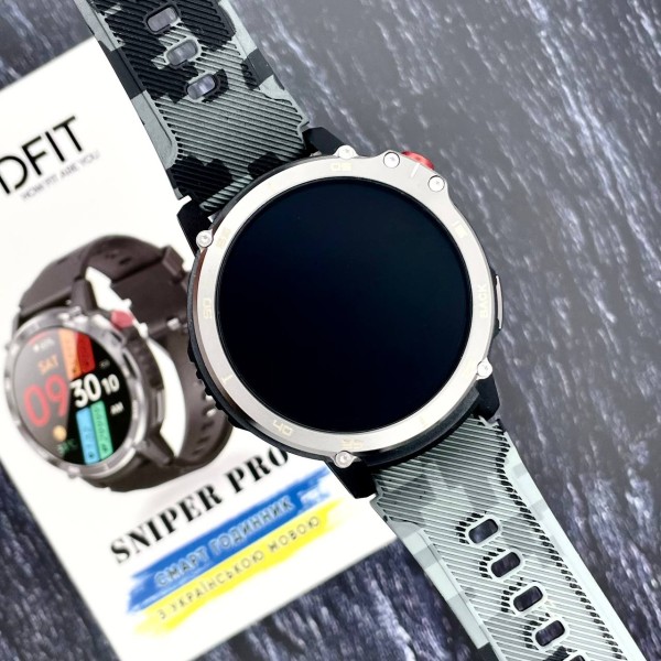 Смарт-годинник Modfit Sniper Pro Black-Silver 41 мм.