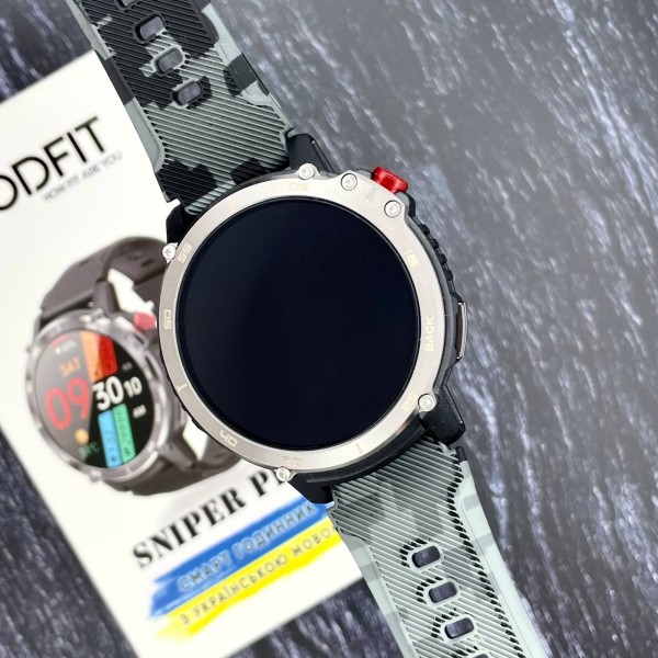 Смарт-годинник Modfit Sniper Pro Black-Silver 41 мм.