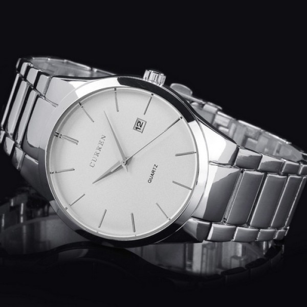 Curren 8106 Silver-White