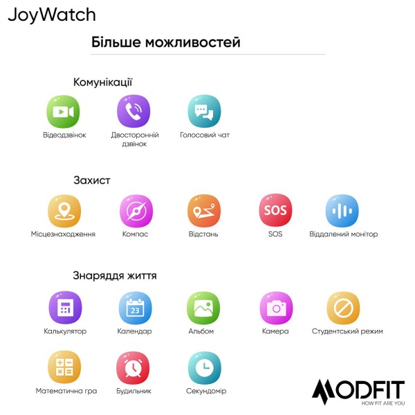 Смарт-годинник Modfit JoyWatch Pink