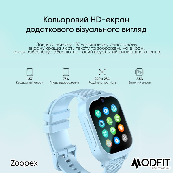 Смарт-годинник Modfit Zoopex All Black