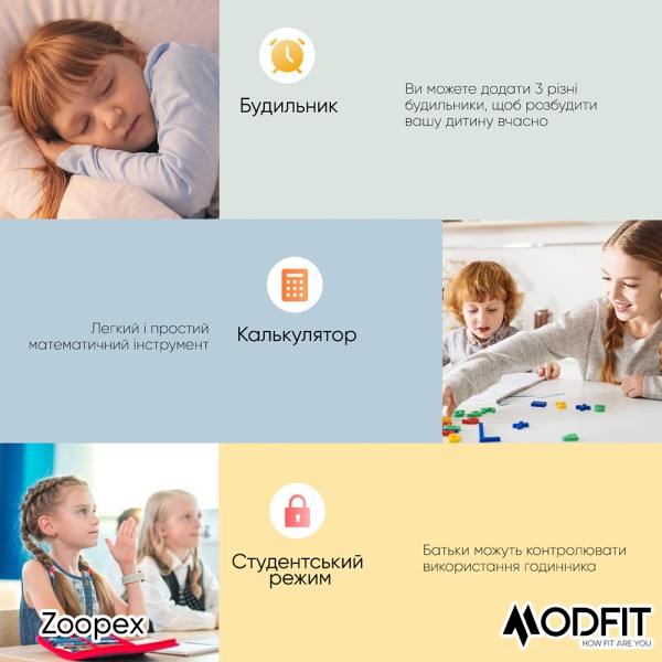 Смарт-годинник Modfit Zoopex All Black