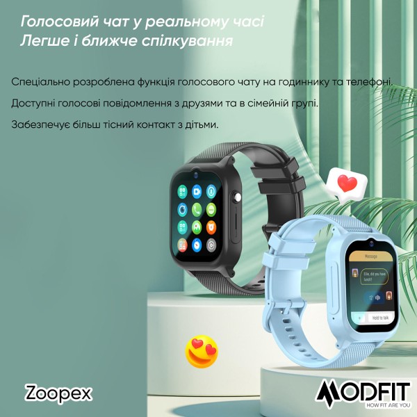 Смарт-годинник Modfit Zoopex All Black