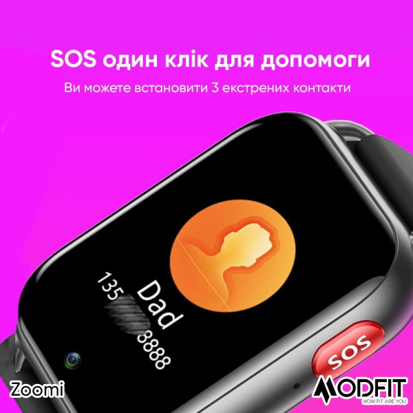Смарт-годинник Modfit Zoomi All Black