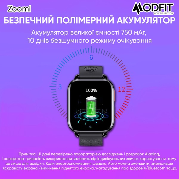 Смарт-годинник Modfit Zoomi All Black