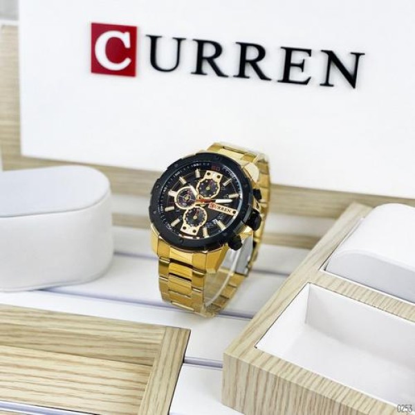 Годинник наручний Curren 8336 Gold-Black