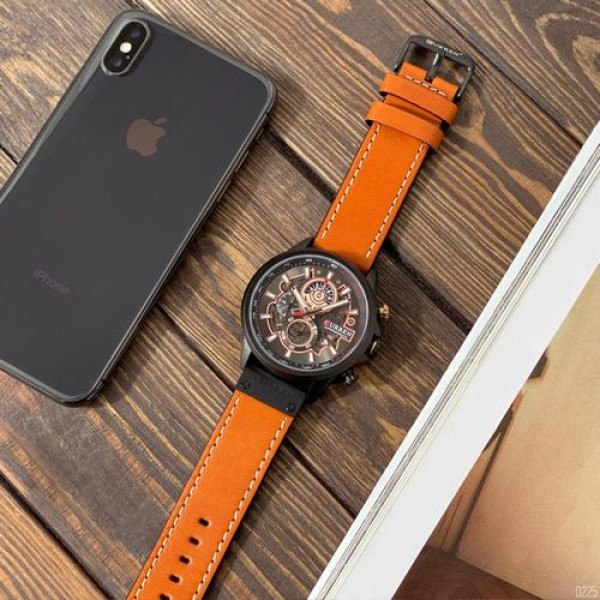 Curren 8380 Black-Brown
