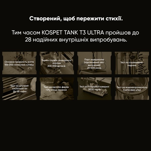 Смарт-годинник Kospet TANK T3 ULTRA Black