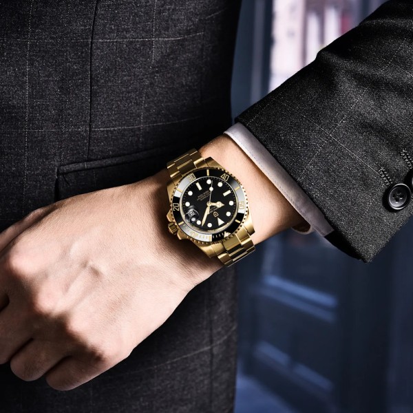 Годинник наручний Pagani Design PD-1661 Gold-Black