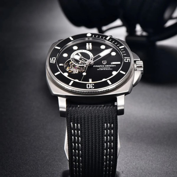 Годинник наручний Pagani Design PD-1736 Silver-Black