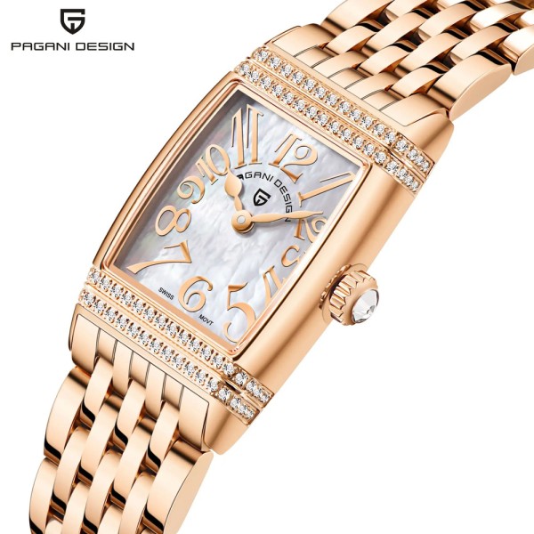 Годинник наручний Pagani Design PD-1737 Rose Gold-White