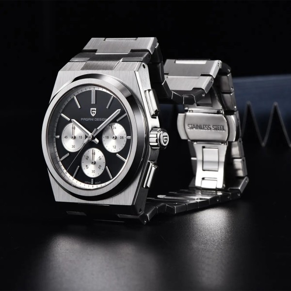Годинник наручний Pagani Design PD-1761 Silver-Black