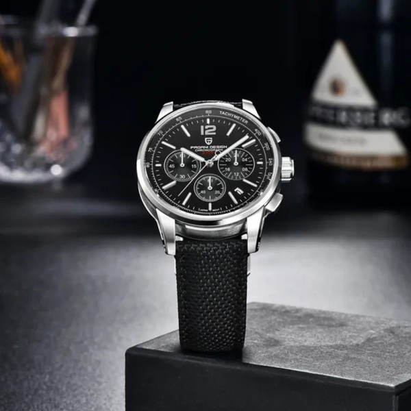 Годинник наручний Pagani Design YS008 Silver-Black