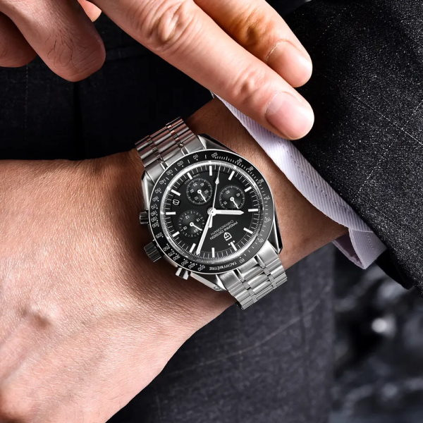 Годинник наручний Pagani Design PD-1701 Silver-Black