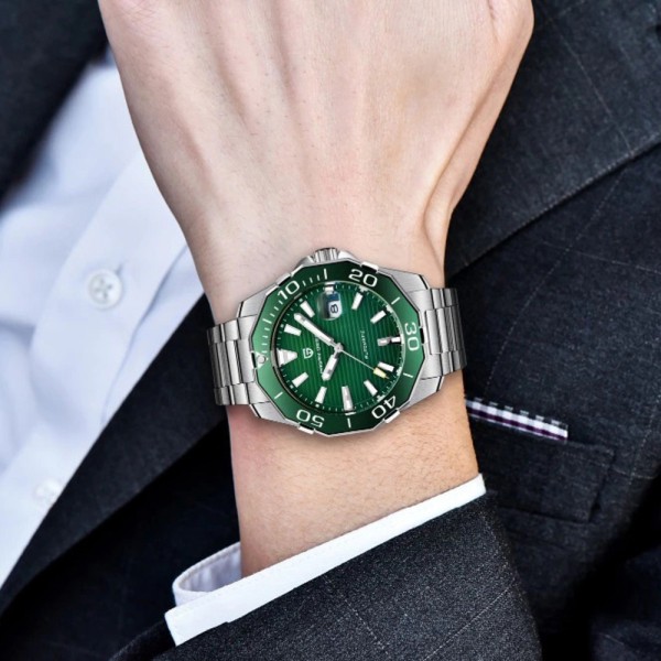 Годинник наручний Pagani Design PD-1617 Silver-Green