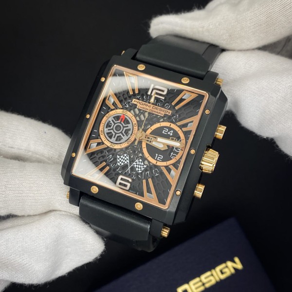 Годинник наручний Pagani Design PD-1725 Black-Black