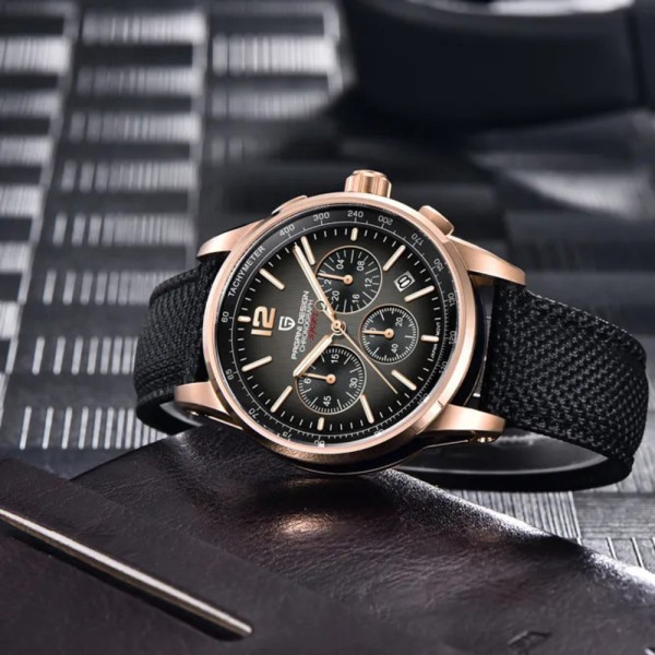 Годинник наручний Pagani Design YS008 Rose Gold-Black