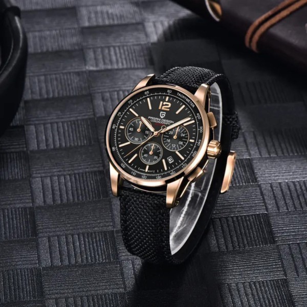 Годинник наручний Pagani Design YS008 Rose Gold-Black