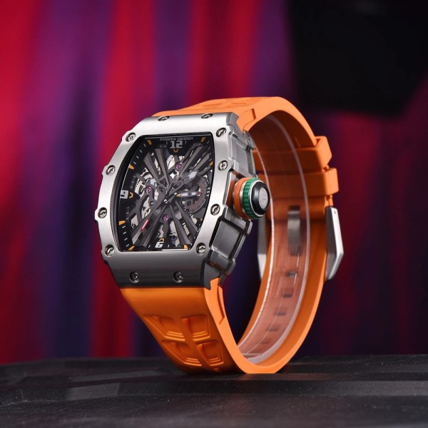 Годинник наручний Pagani Design PD-1738 Silver-Orange