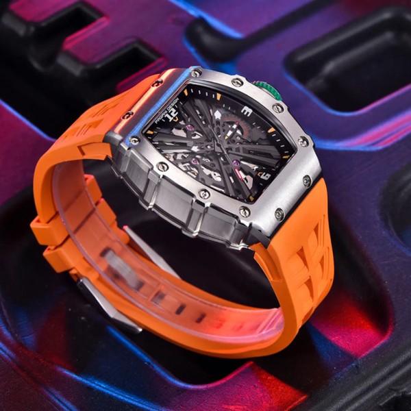 Годинник наручний Pagani Design PD-1738 Silver-Orange