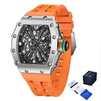 Годинник наручний Pagani Design PD-1738 Silver-Orange