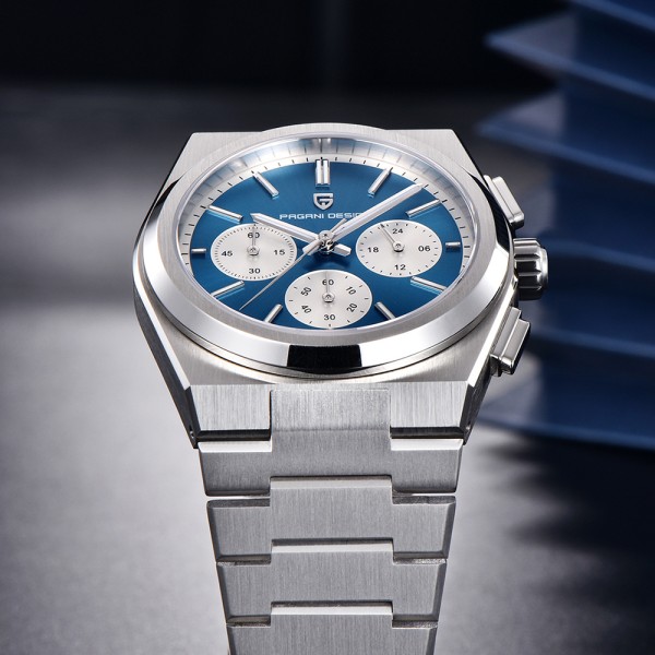 Годинник наручний Pagani Design PD-1761 Silver-Blue
