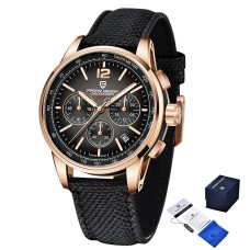 Годинник наручний Pagani Design YS008 Rose Gold-Brown