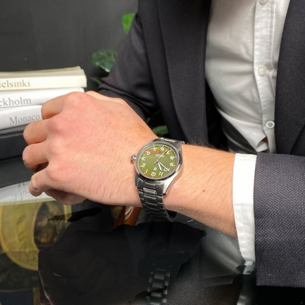 Годинник наручний Pagani Design PD-1717 Silver-Green
