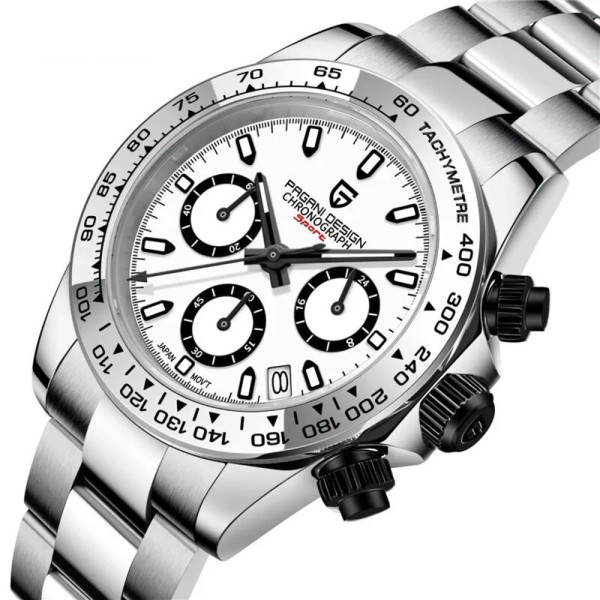 Годинник наручний Pagani Design PD-1727 Silver-White