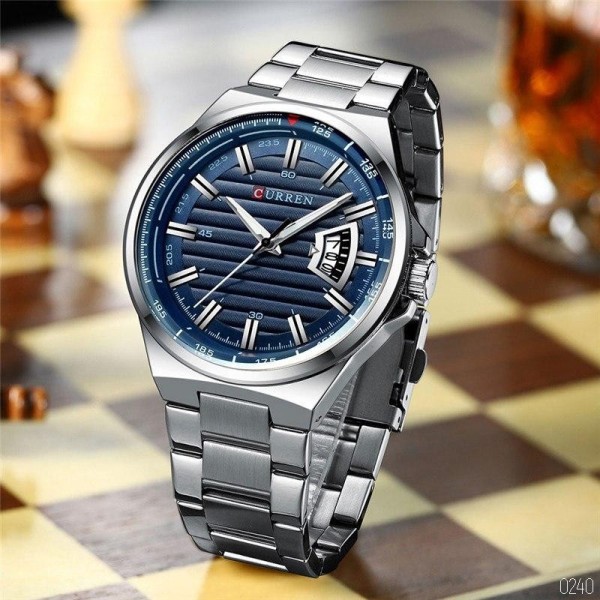 Curren 8375 Silver-Blue