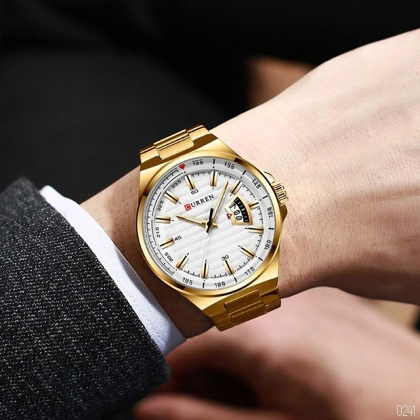 Curren 8375 Gold-White