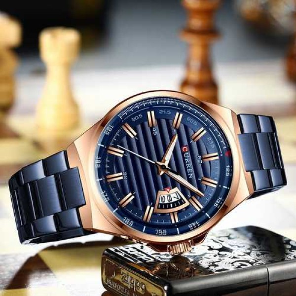 Curren 8375 Blue-Cuprum