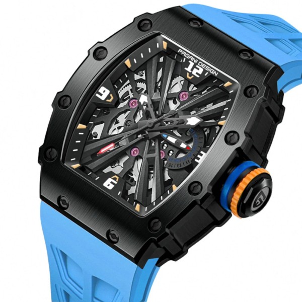 Годинник наручний Pagani Design PD-1738 Black-Blue
