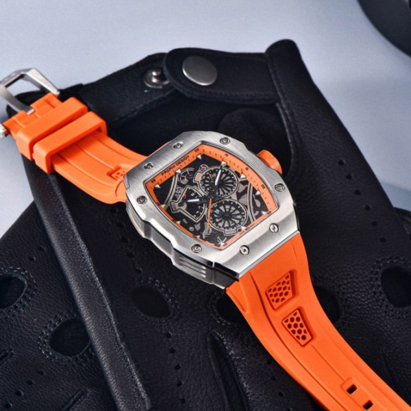 Годинник наручний Pagani Design PD-YS012 Silver-Orange