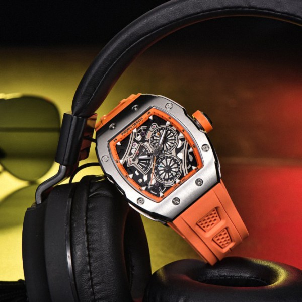 Годинник наручний Pagani Design PD-YS012 Silver-Orange