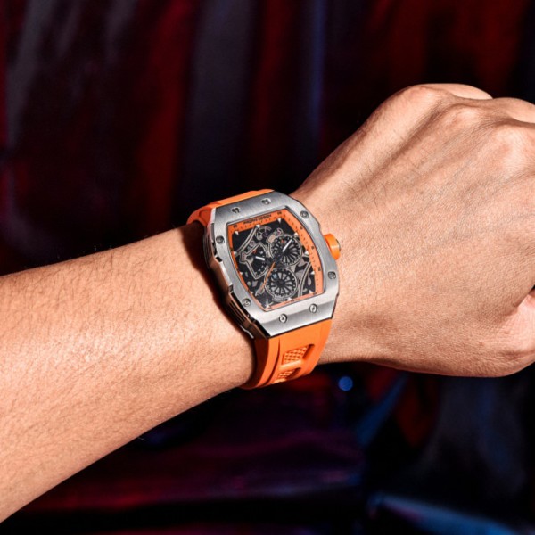 Годинник наручний Pagani Design PD-YS012 Silver-Orange